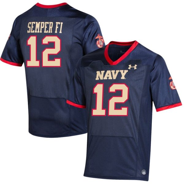 #12 Navy Midshipmen USMC Premier Special Game Replica Jersey - Navy