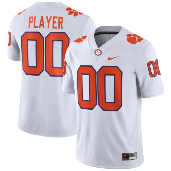Clemson Tigers NIL Pick-A-Player Game Jersey - White