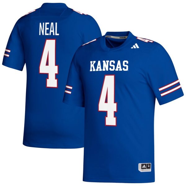 Devin Neal Kansas Jayhawks Replica Football Jersey - Royal