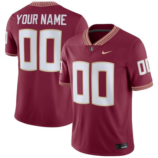 Florida State Seminoles Custom Game Jersey - Garnet