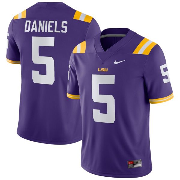 Jayden Daniels LSU Tigers Alumni Player Game Jersey - Purple