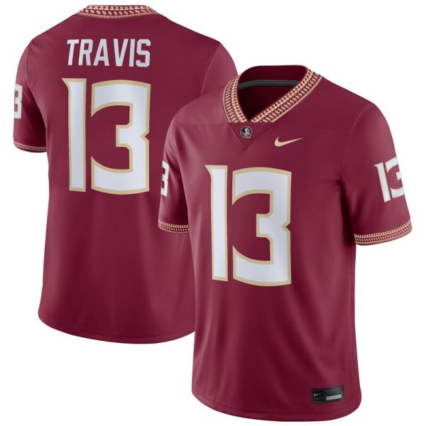 Jordan Travis Florida State Seminoles NIL Football Player Jersey - Garnet