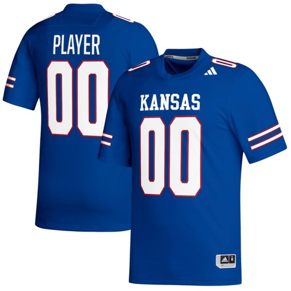 Kansas Jayhawks Pick-A-Player NIL Replica Football Jersey - Royal