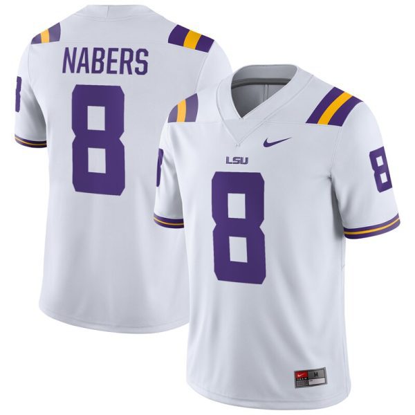 Malik Nabers LSU Tigers Alumni Player Game Jersey - White