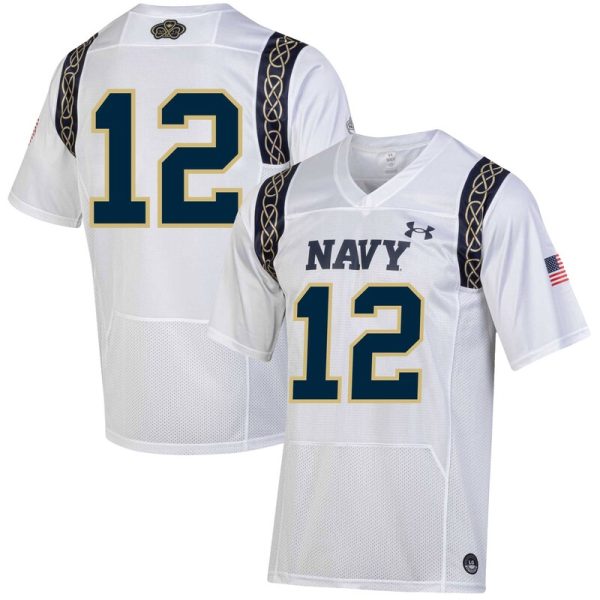 Navy Midshipmen 2023 Aer Lingus College Football Classic Replica Jersey - White