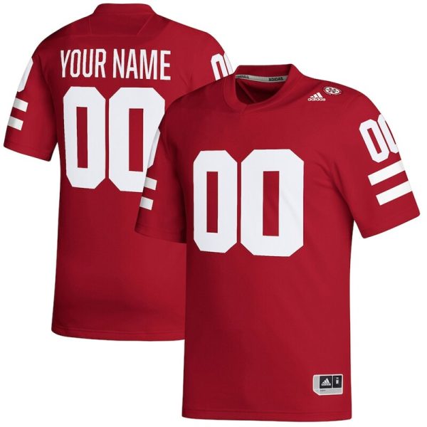 Nebraska Huskers Replica Custom Football Jersey - Scarlet