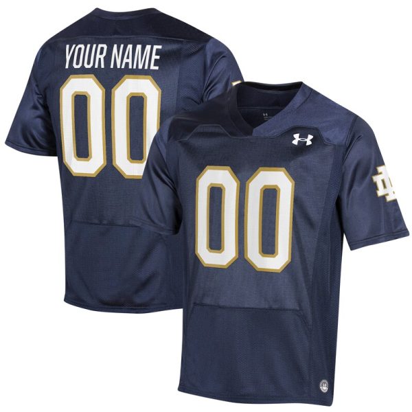 Notre Dame Fighting Irish Replica Custom Jersey - Navy