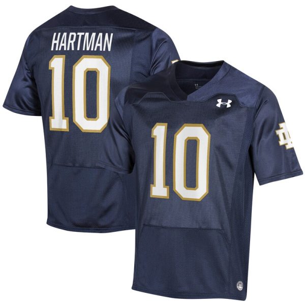 Sam Hartman Notre Dame Fighting Irish Replica Jersey - Navy
