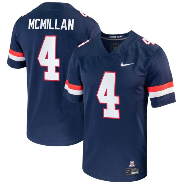 Tetairoa McMillan Arizona Wildcats NIL Replica Football Jersey - Navy