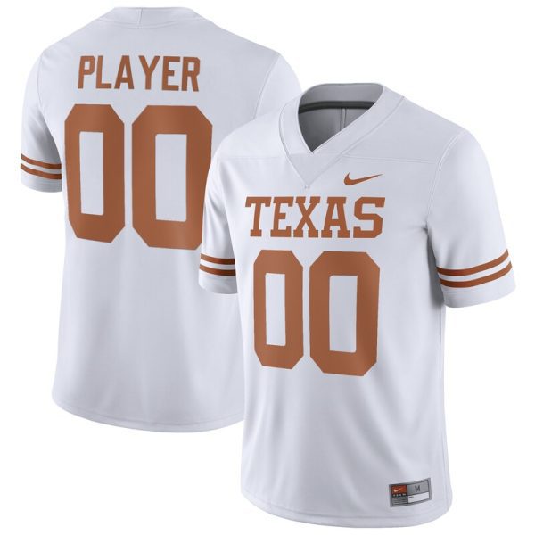 Texas Longhorns Pick-A-Player NIL Replica Football Jersey - White