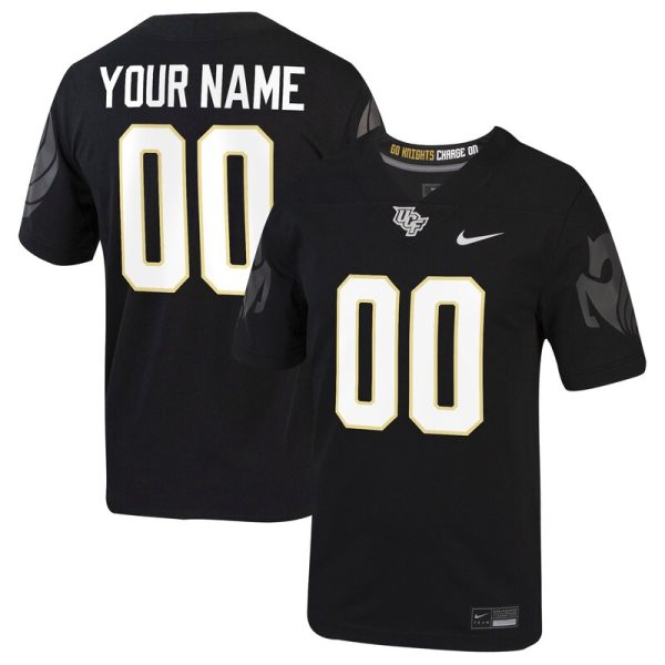 UCF Knights Football Custom Game Jersey - Black
