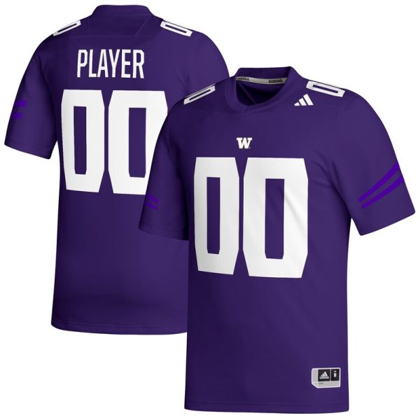 Washington Huskies Pick-A-Player NIL Replica Football Jersey - Purple