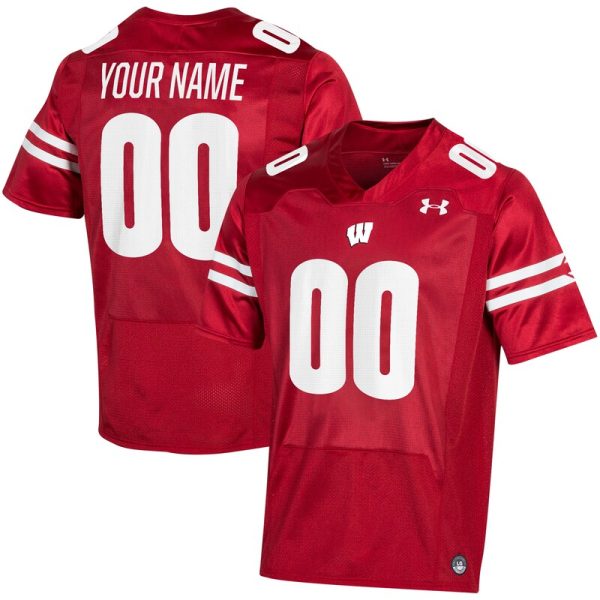 Wisconsin Badgers Custom Jersey - Red