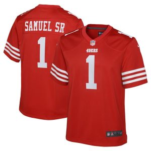 Deebo Samuel Sr San Francisco 49ers Youth Game Player Jersey - Scarlet