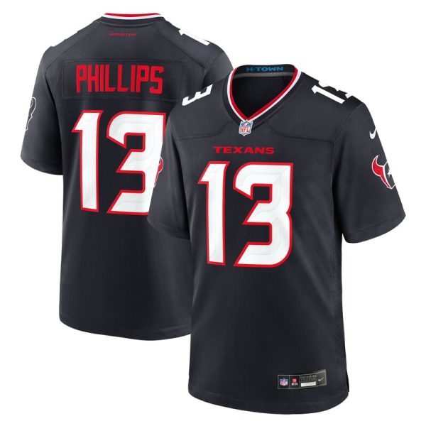 DelShawn Phillips Houston Texans Team Game Jersey - Navy