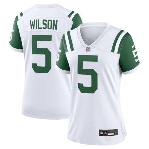 Garrett Wilson New York Jets Women's Classic Alternate Game Jersey - White