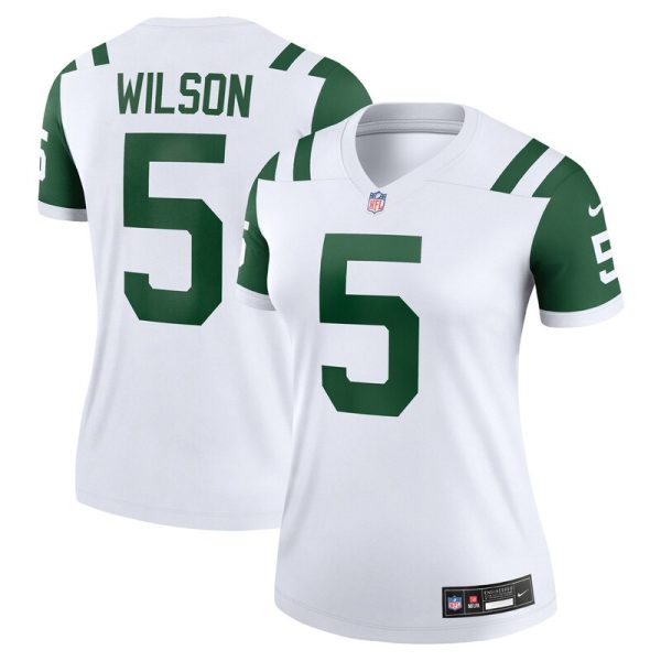 Garrett Wilson New York Jets Women's Classic Alternate Legend Player Jersey - White