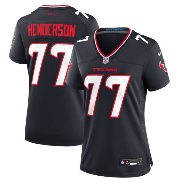 LaDarius Henderson Houston Texans Women's Game Jersey - Navy