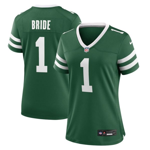 Number 1 Bride New York Jets Women's Game Jersey - Legacy Green
