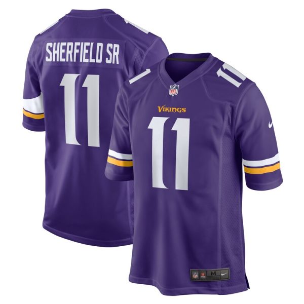 Trent Sherfield Sr. Minnesota Vikings Game Jersey - Purple