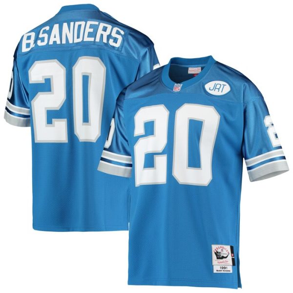 Barry Sanders Detroit Lions 1991 Mitchell & Ness Throwback Retired Player Jersey - Blue
