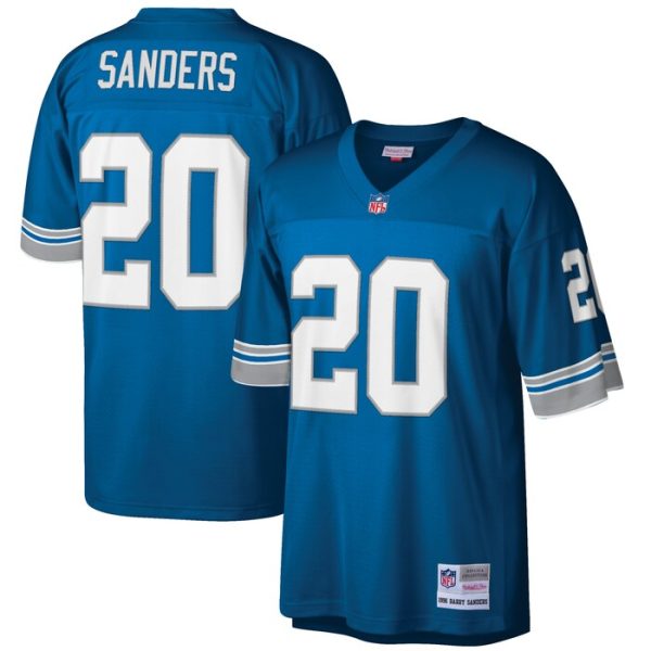 Barry Sanders Detroit Lions Mitchell & Ness 1996 Retired Player Replica Jersey - Blue