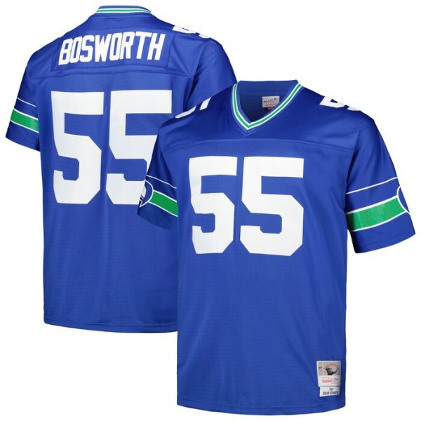 Brian Bosworth Seattle Seahawks Mitchell & Ness 1987 Legacy Retired Player Jersey - Royal