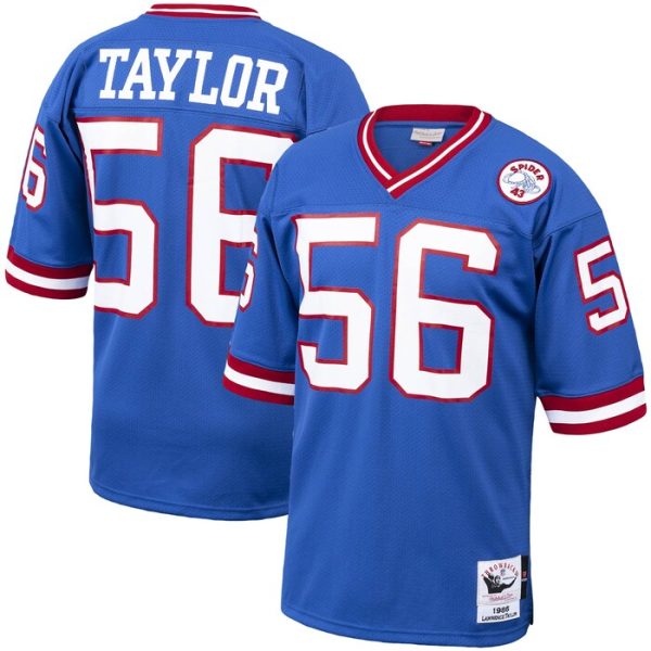 Lawrence Taylor New York Giants 1986 Mitchell & Ness Throwback Retired Player Jersey - Royal