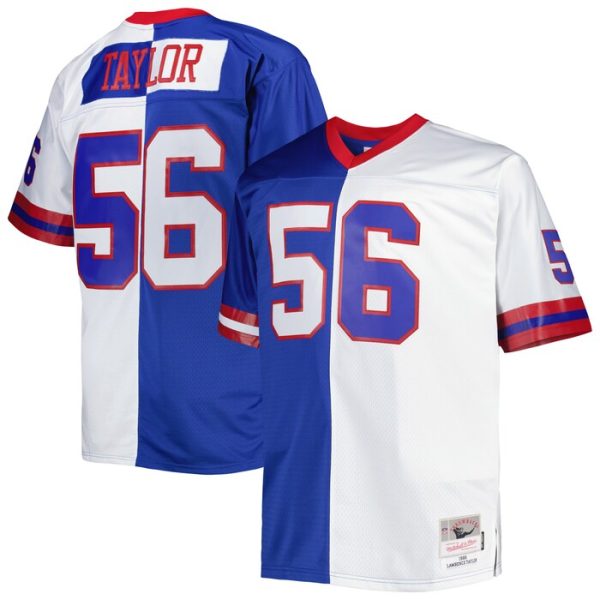Lawrence Taylor New York Giants Mitchell & Ness Split Legacy Retired Player Replica Jersey - Royal/White