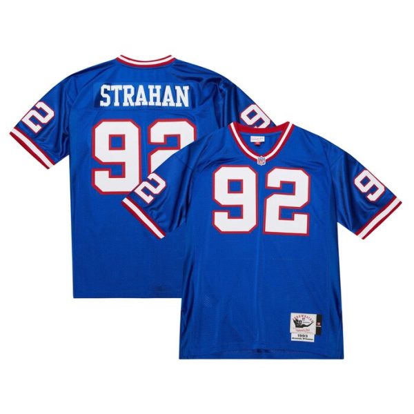 Michael Strahan New York Giants 1993 Mitchell & Ness Throwback Retired Player Jersey - Royal