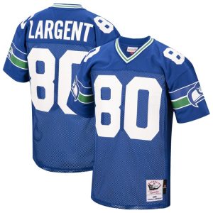 Steve Largent Seattle Seahawks 1985 Mitchell & Ness Throwback Retired Player Jersey - Royal