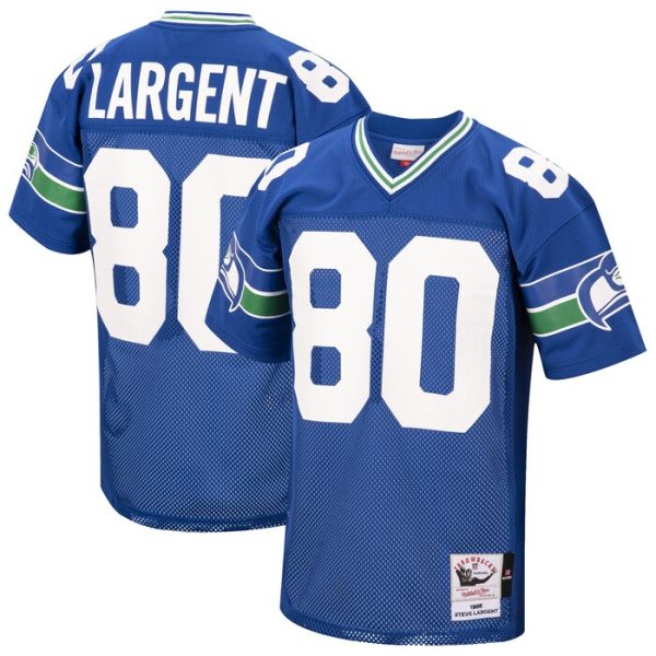 Steve Largent Seattle Seahawks 1985 Mitchell & Ness Throwback Retired Player Jersey - Royal