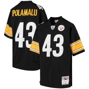 Troy Polamalu Pittsburgh Steelers Mitchell & Ness Youth 2005 Gridiron Classics Retired Player Legacy Jersey - Black