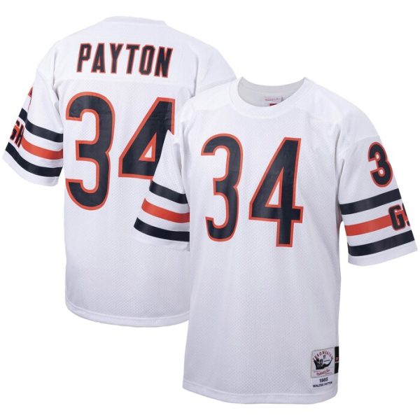Walter Payton Chicago Bears 1985 Mitchell & Ness Throwback Retired Player Jersey - White