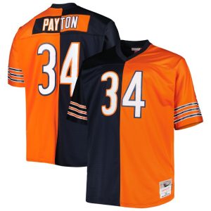 Walter Payton Chicago Bears Mitchell & Ness Split Legacy Retired Player Replica Jersey - Navy/Orange