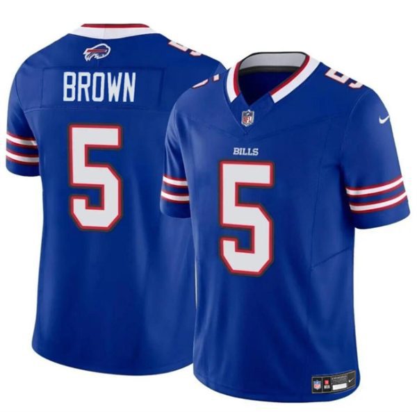 Youth Buffalo Bills #5 Anthony Brown Blue 2024 F.U.S.E. Vapor Untouchable Limited Football Stitched Jersey