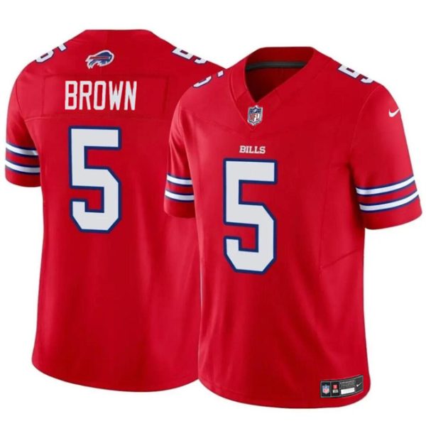 Youth Buffalo Bills #5 Anthony Brown Red 2024 F.U.S.E. Vapor Untouchable Limited Football Stitched Jersey