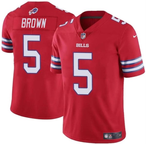 Youth Buffalo Bills #5 Anthony Brown Red Vapor Untouchable Limited Football Stitched Jersey