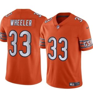 Youth Chicago Bears #33 Ian Wheeler Orange Vapor Football Stitched Jersey