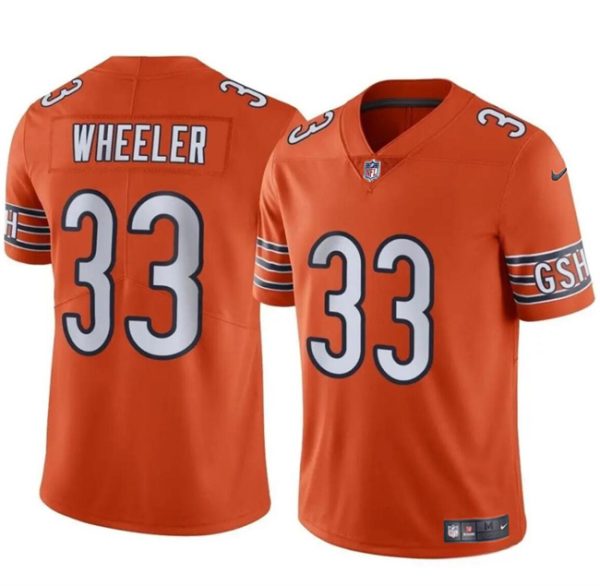 Youth Chicago Bears #33 Ian Wheeler Orange Vapor Football Stitched Jersey