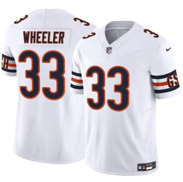 Youth Chicago Bears #33 Ian Wheeler White 2023 F.U.S.E. Vapor Football Stitched Jersey