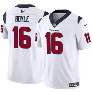 Youth Houston Texans #16 Tim Boyle White 2024 F.U.S.E Vapor Untouchable Limited Football Stitched Jersey