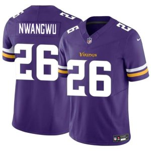 Youth Minnesota Vikings #26 Kene Nwangwu Purple 2023 F.U.S.E. Vapor Untouchable Limited Football Stitched Jersey
