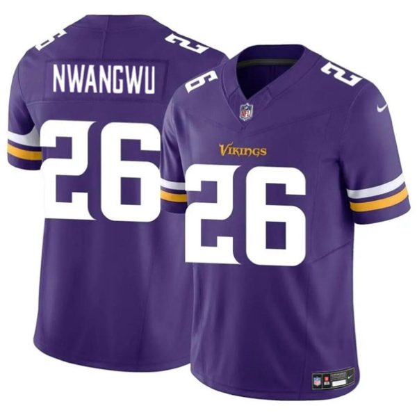 Youth Minnesota Vikings #26 Kene Nwangwu Purple 2023 F.U.S.E. Vapor Untouchable Limited Football Stitched Jersey