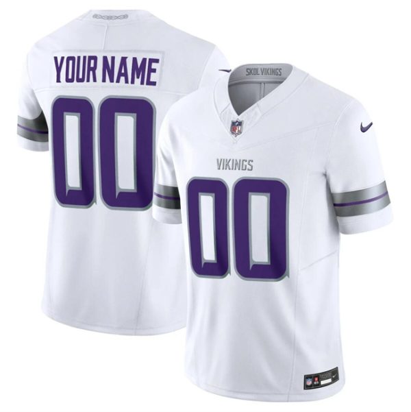 Youth Minnesota Vikings Active Player Custom White 2024 F.U.S.E. Winter Warrior Limited Football Stitched Jersey