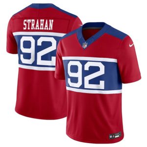 Youth New York Giants #92 Michael Strahan Century Red Alternate Vapor F.U.S.E. Limited Football Stitched Jersey