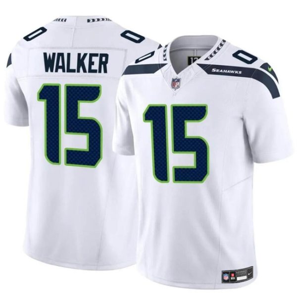 Youth Seattle Seahawks #15 P.J. Walker White 2024 F.U.S.E Vapor Limited Football Stitched Jersey