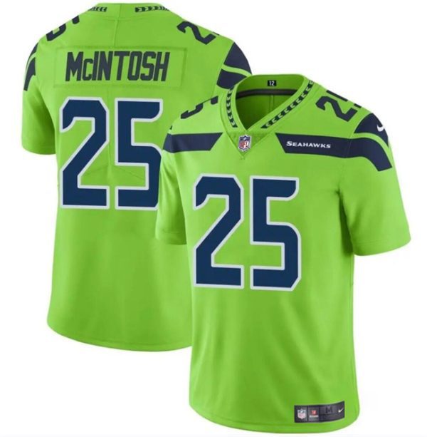 Youth Seattle Seahawks #25 Kenny McIntosh Green Vapor Limited Football Stitched Jersey