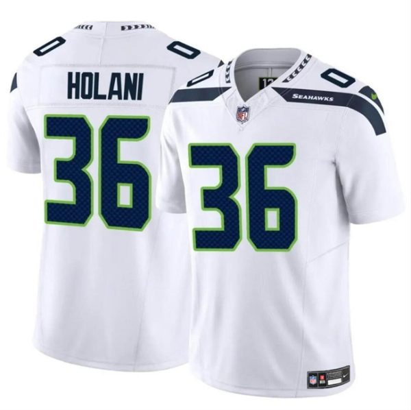 Youth Seattle Seahawks #36 George Holani White 2024 F.U.S.E Vapor Limited Football Stitched Jersey