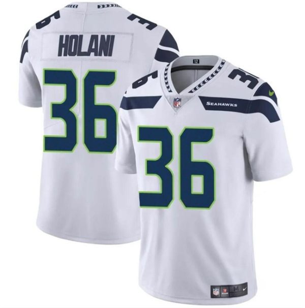 Youth Seattle Seahawks #36 George Holani White Vapor Limited Football Stitched Jersey